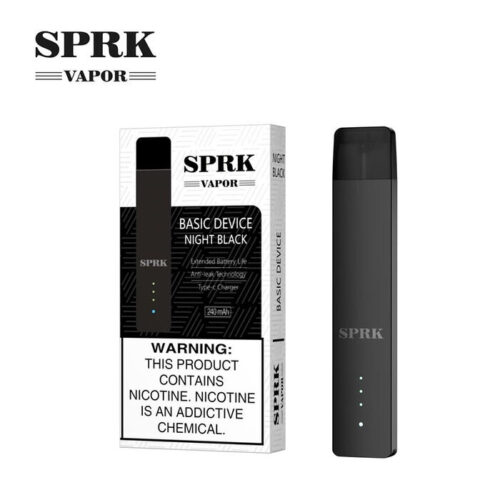 Sprk Vapor Night Black Basic Device 250mAh Battery