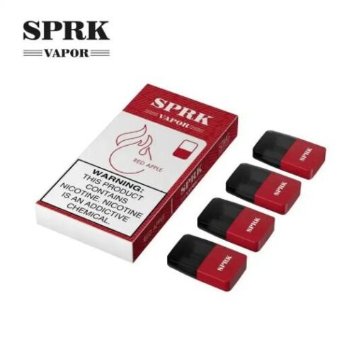 SPRK Vapor Red Apple Pod Cartridges 4pc