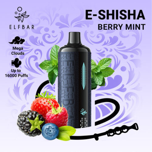 Berry Mint Elfbar E-Shisha 16000 Puffs Disposable Vape