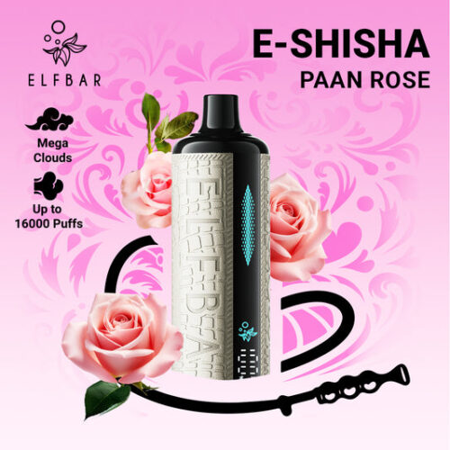 Paan Rose Elfbar E-Shisha 16000 Puffs Disposable Vape