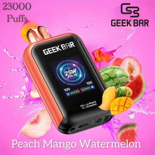 Geek Bar Watt 23000 Puffs Peach Mango Watermelon