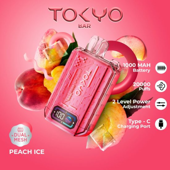 Tokyo Bar 20K Puffs Peach Ice
