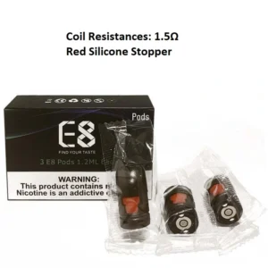 Coil Resistances 1.5Ω Red Silicone Stopper