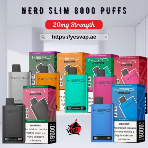 Nerd Slim 8000 Puffs Disposable Vape In UAE
