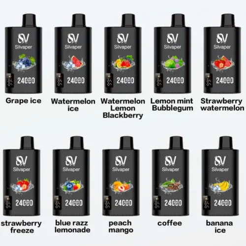 Silvaper Rocket 24000 Puffs Flavors List 1