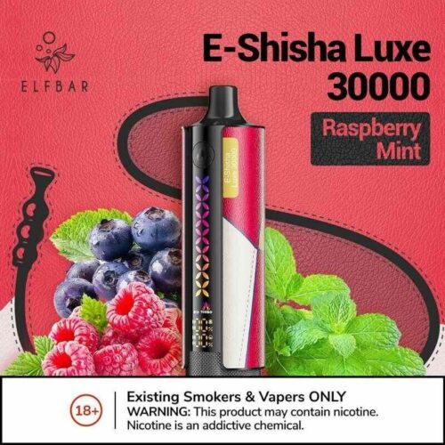 E-Shisha-Luxe-30000-Puffs-Raspberry-Mint