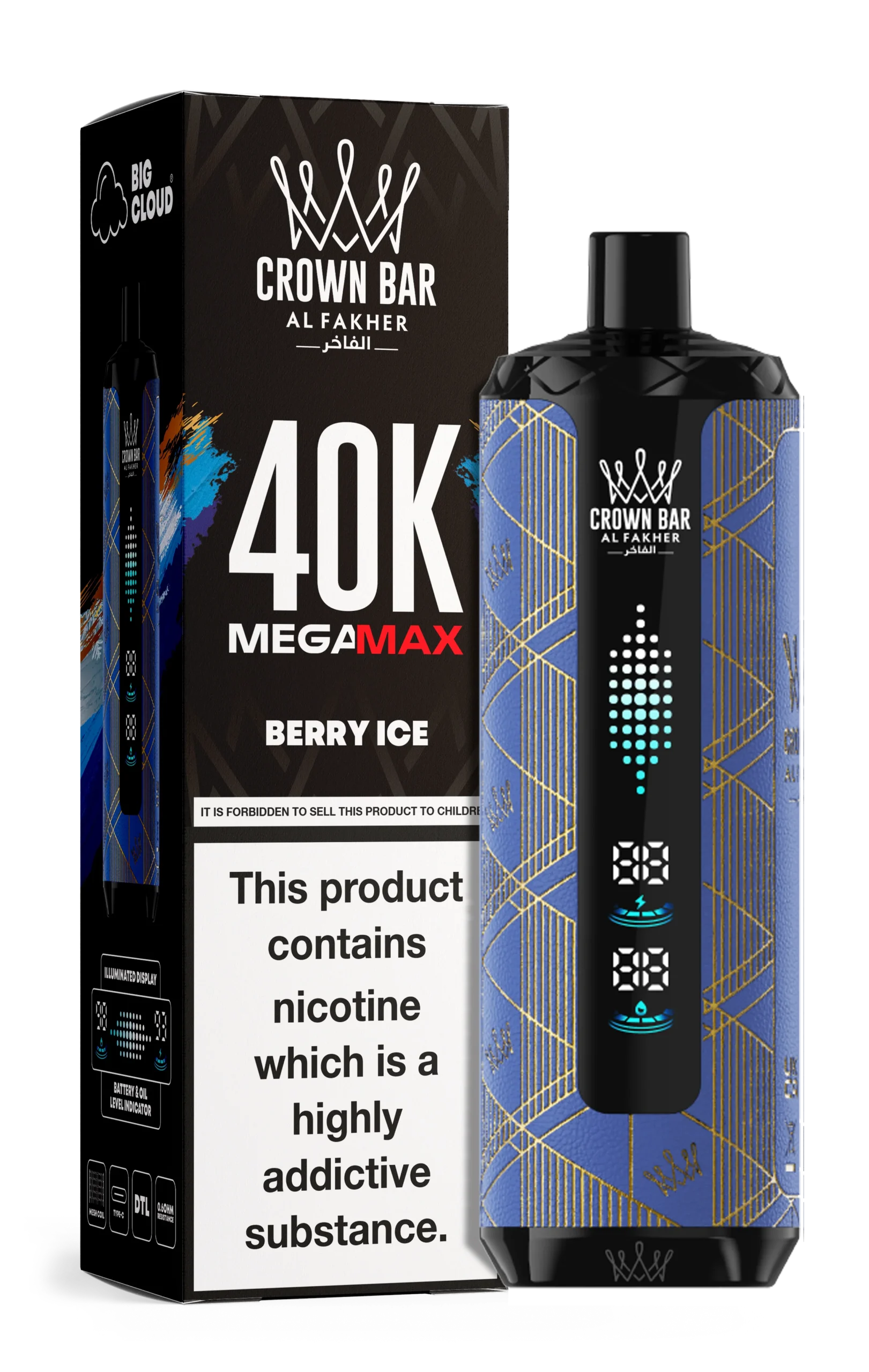 BERRY ICE Al Fakher MEGAMAX 40K Puffs