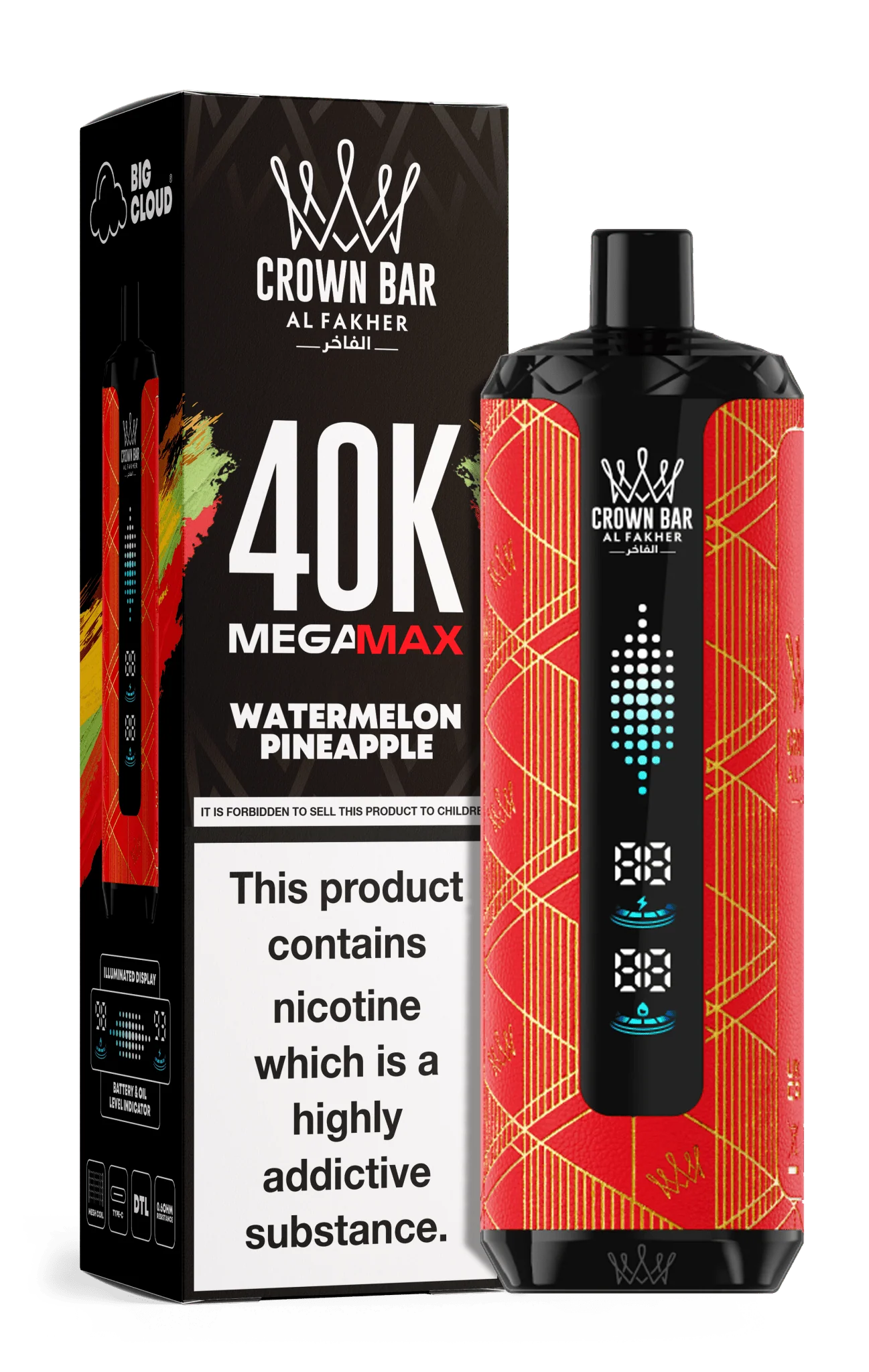Watermelon Pineapple Crown Bar MEGAMAX 40K