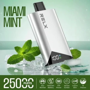Miami Mint RELX Peace 25K Puffs Disposable Vape