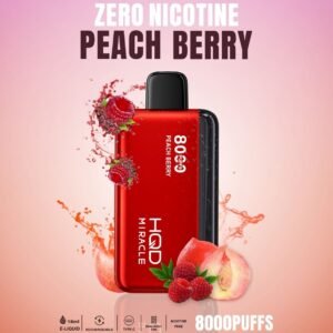 HQD Miracle 0% Nicotine Peach Berry