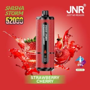JNR Shisha Storm 52000 Puffs Strawberry Cherry