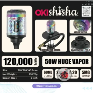 Okishisha 120K Puffs Hookah Style Vape