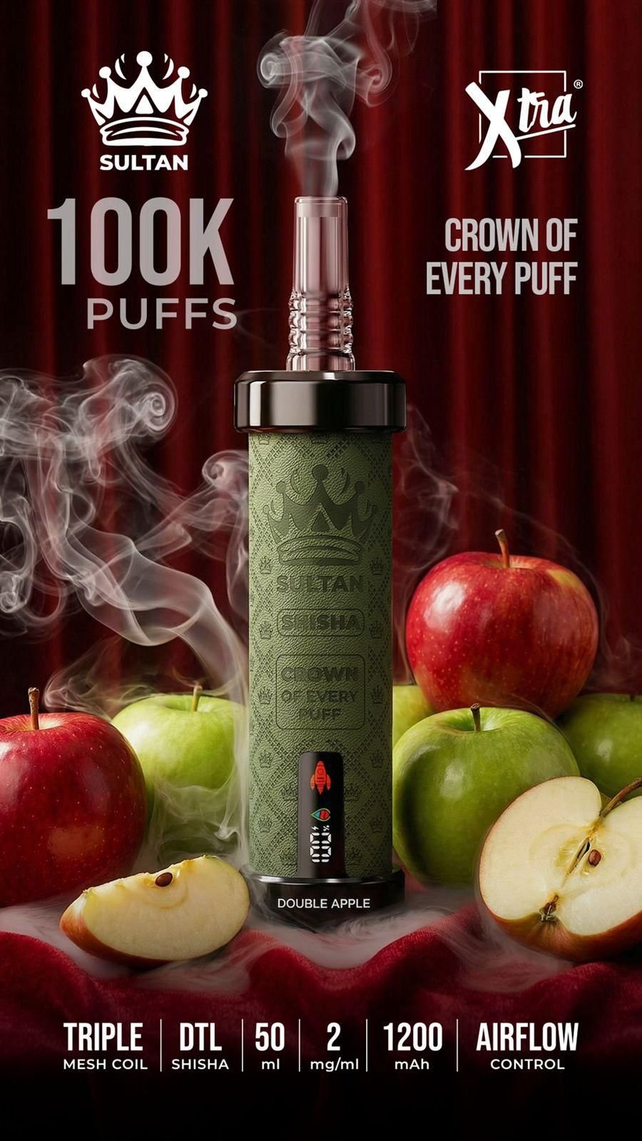 Sultan Shisha 100K Double Apple