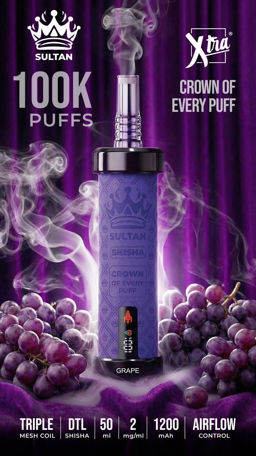 Sultan Shisha 100K Grape