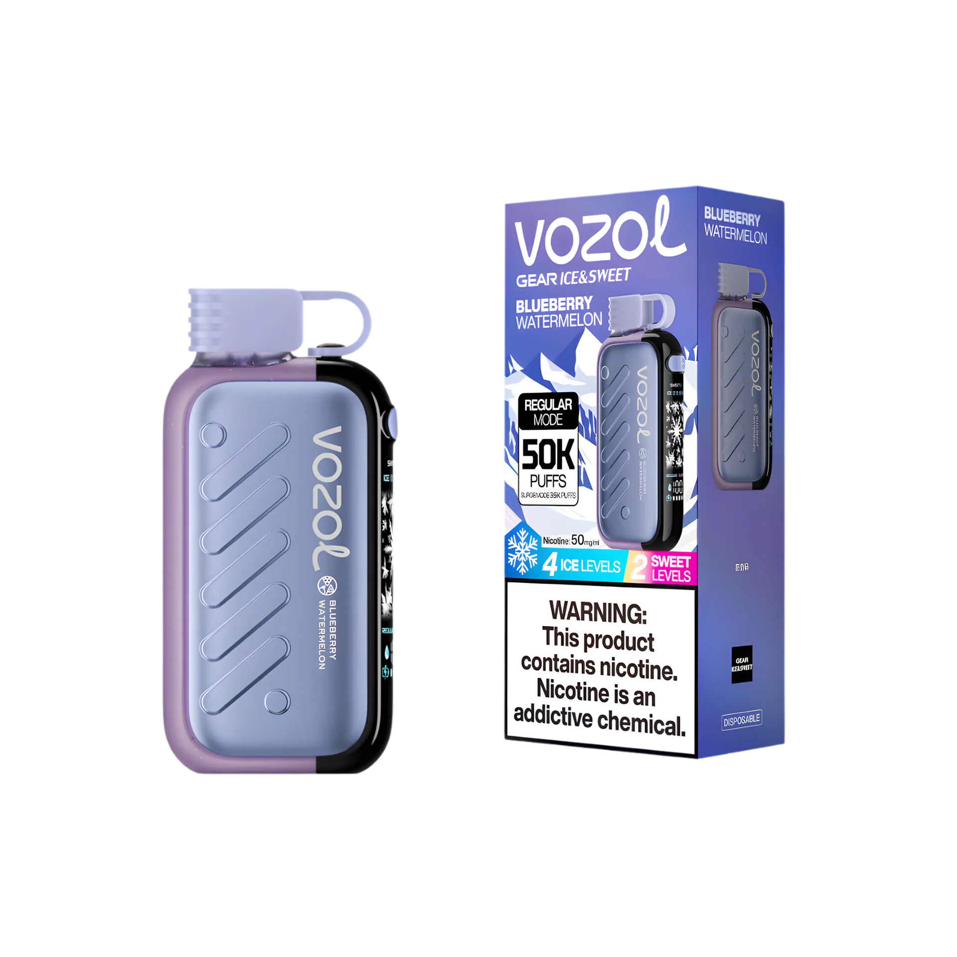 Vozol Gear Ice & Sweet 50K Puffs Disposable Vape - Image 9