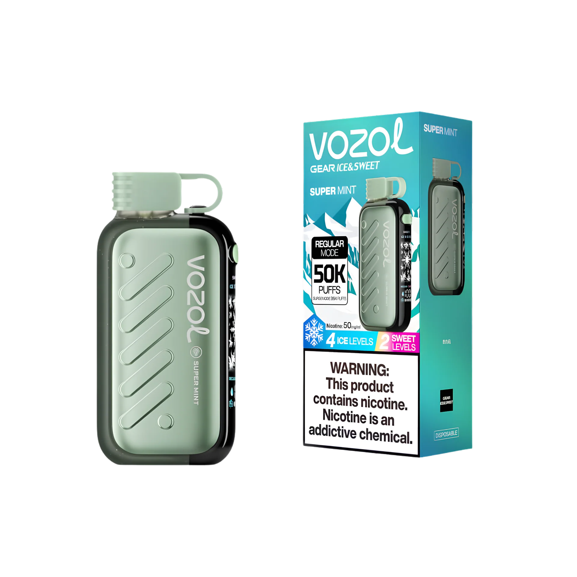 Vozol Gear Ice & Sweet 50K Puffs Disposable Vape - Image 4