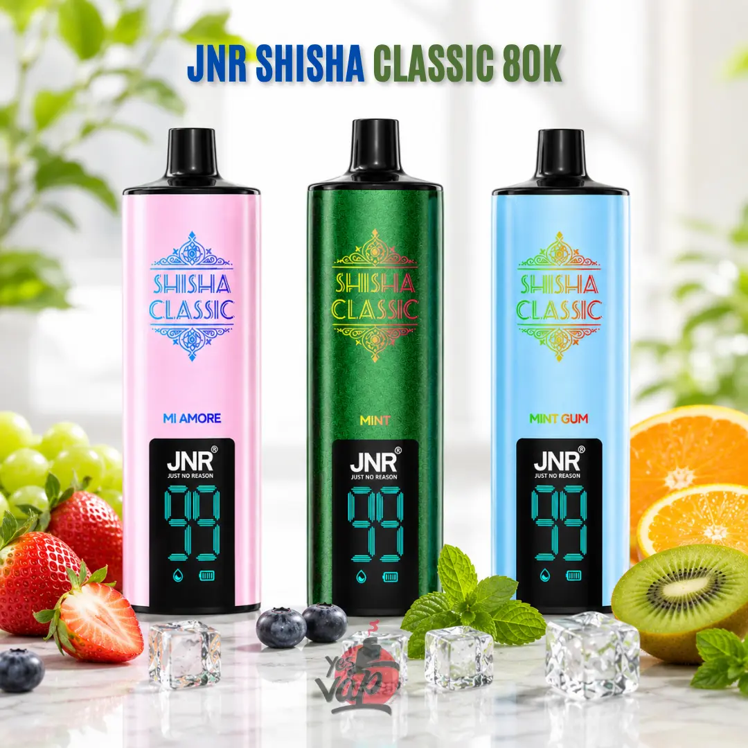 JNR Shisha Classic 80K Puffs 3mg Disposable Vape in the UAE