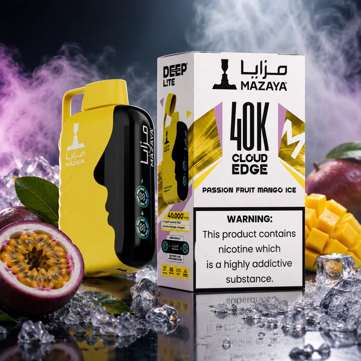 Passion Fruit Mango Ice Mazaya Deep Lite
