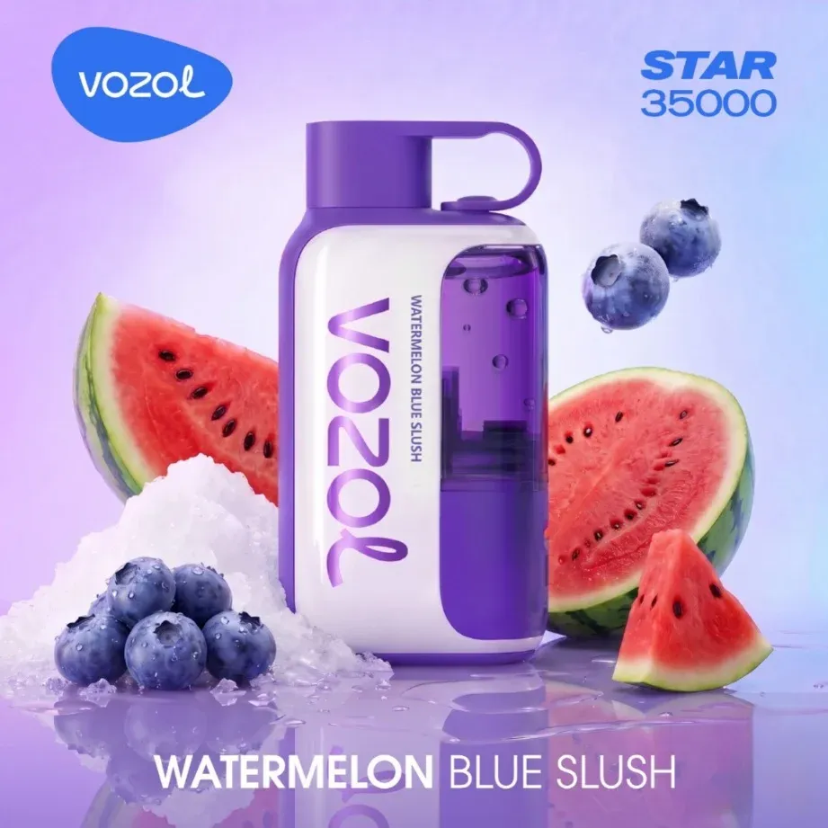 Watermelon Blue Slush Vozol Star 35000